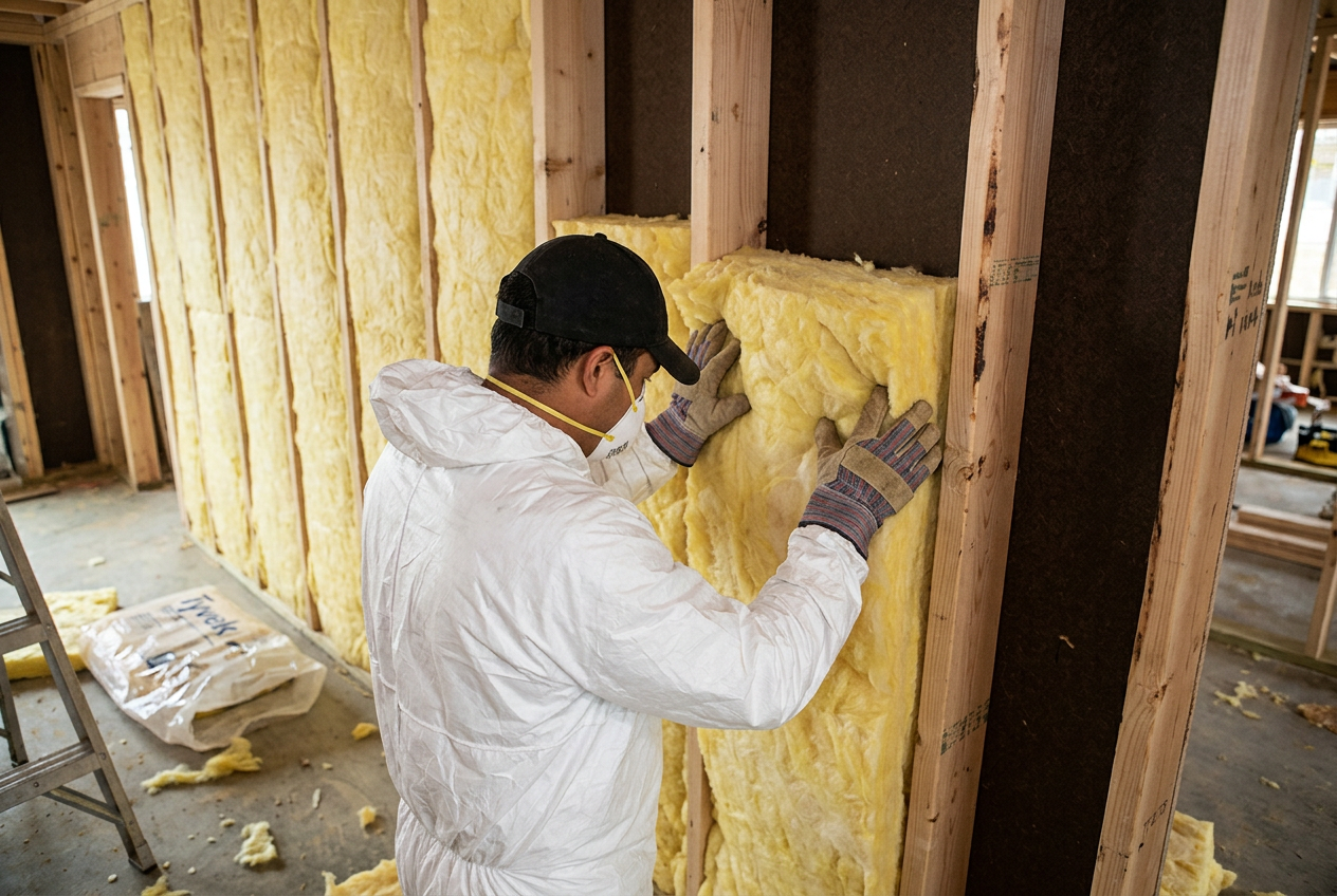 Batt insulation installation