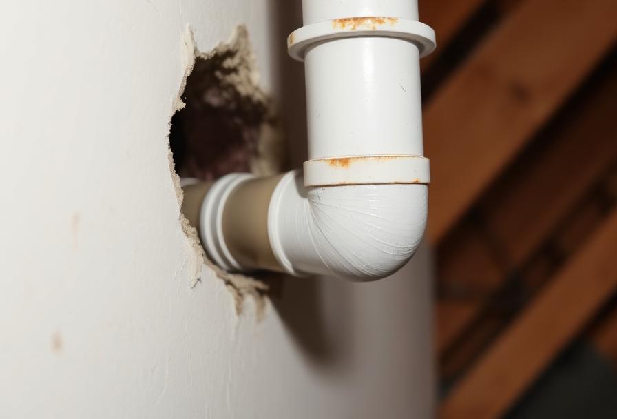 Before air sealing - visible gaps and air leaks