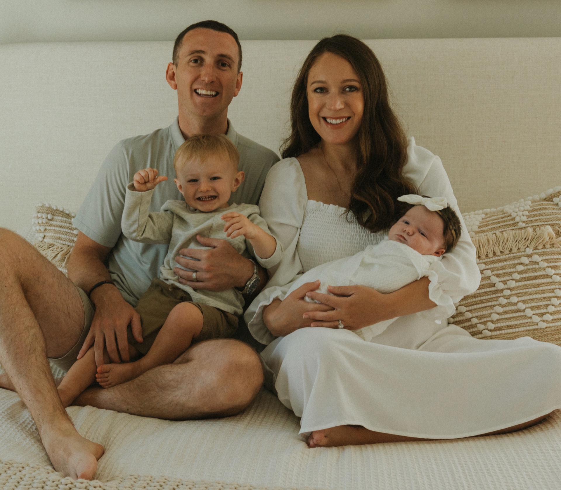 Mr. and Mrs. Jordan Platt with their family
