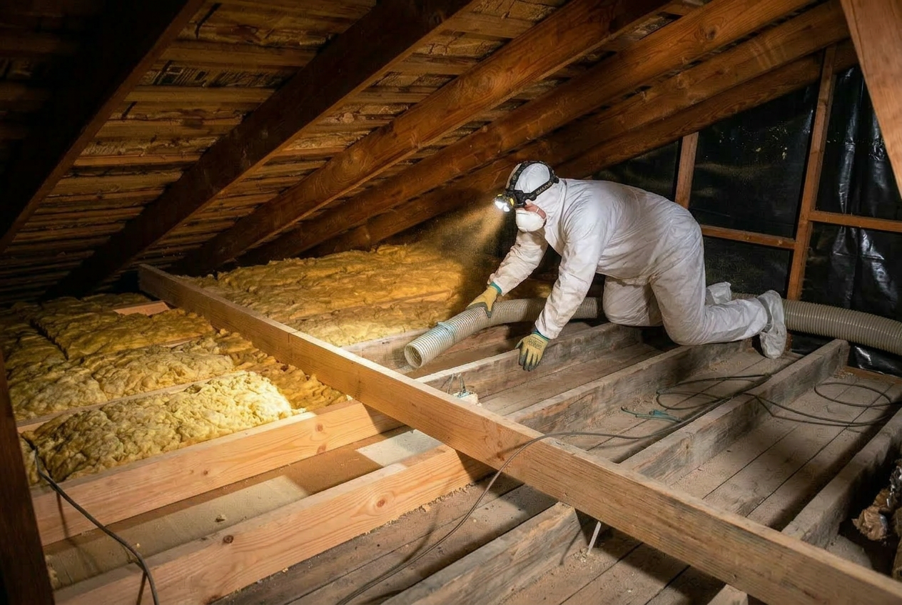 Professional insulation removal process